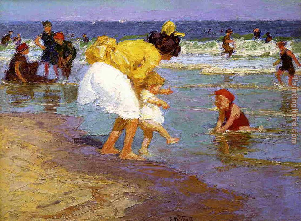At the Seashore painting - Edward Henry Potthast At the Seashore art painting